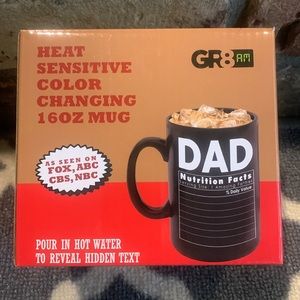 New in box color changing Dad mug